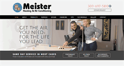 Desktop Screenshot of meisterheating.com